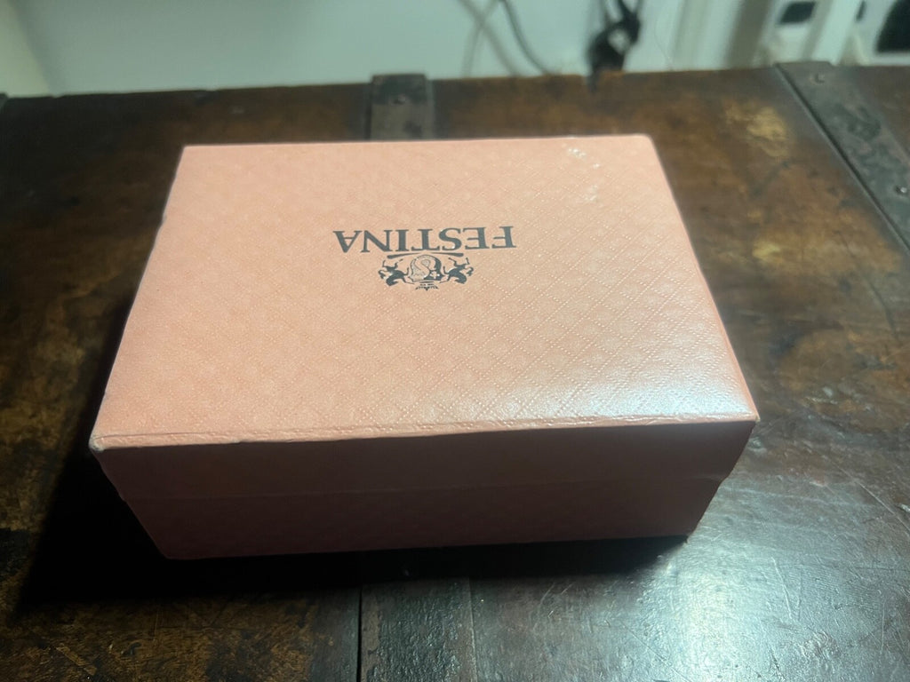 🔴 FESTINA box scatola orologio donna porta gioielli espositore display anelli