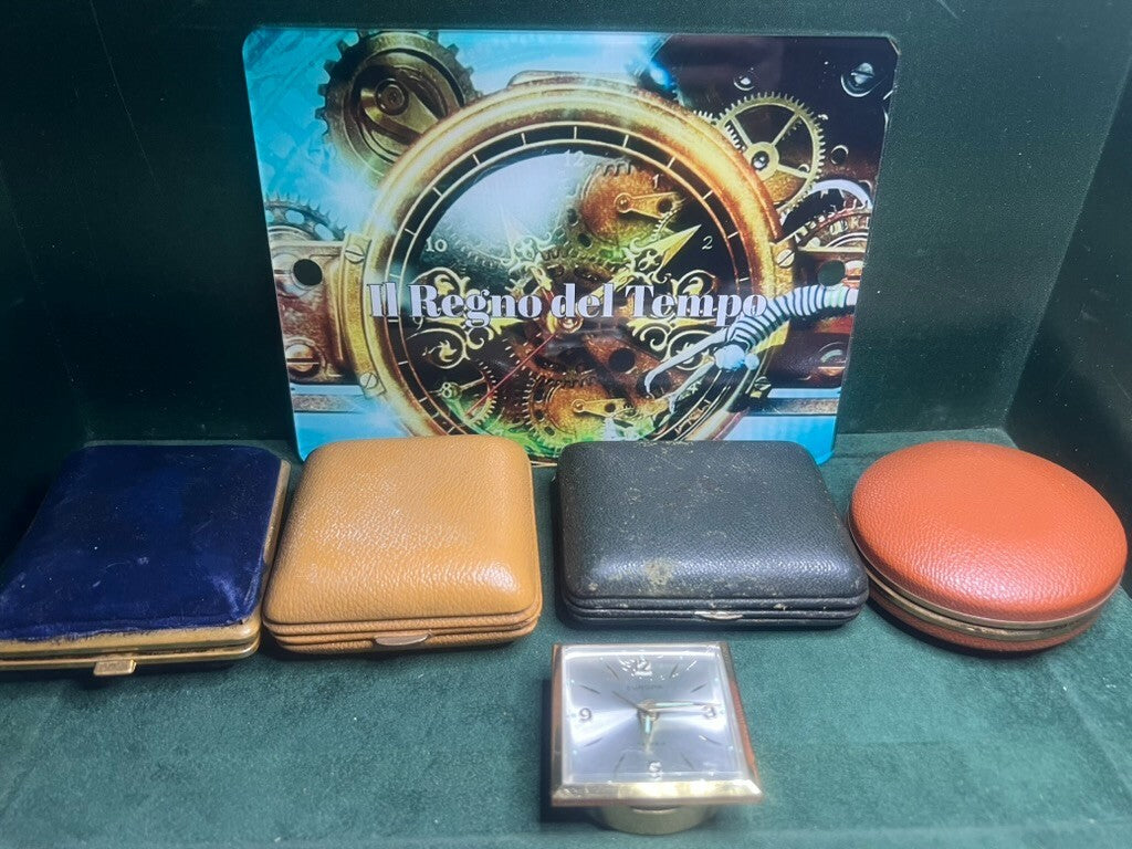 🔴 Orologi SVEGLIE parti di ricambio riparazione con foderi 8 PEZZI vintage