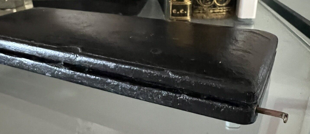 🔴 RICHTER Zirkel, technische Zeichenbox, Samt, Holz, Leder, komplett, VINTAGE 