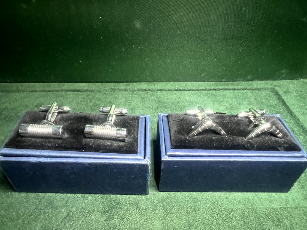 🔴 Neue DAN JHON Manschettenknöpfe und Krawattenhalter für Herrenhemden, 9-teiliges Set 