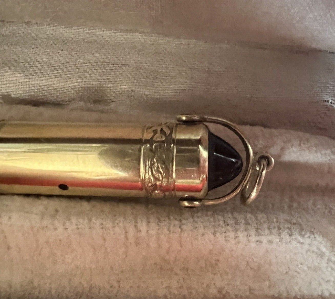 Anglo Amer Stylo-Plume Stylo à Plume Retractable Or Fonctionne Vintage B 