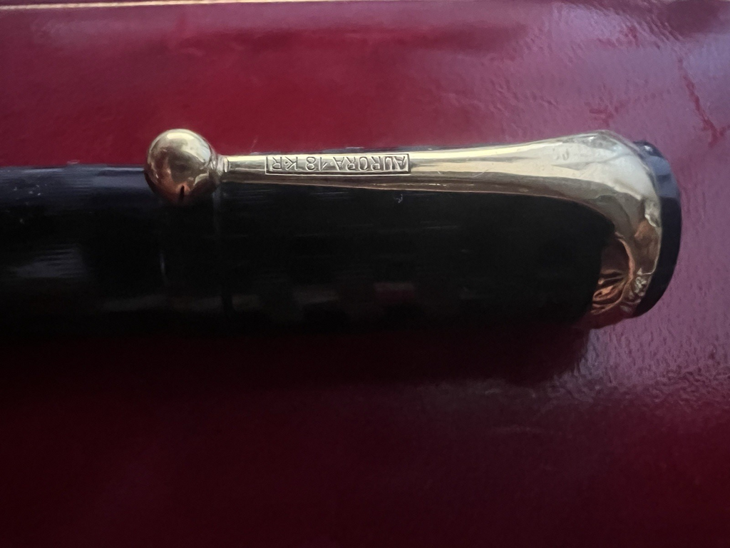 🔴 AURORA penna stilografica retrattile Vittorio Emanuele III Re di Savoia RARA