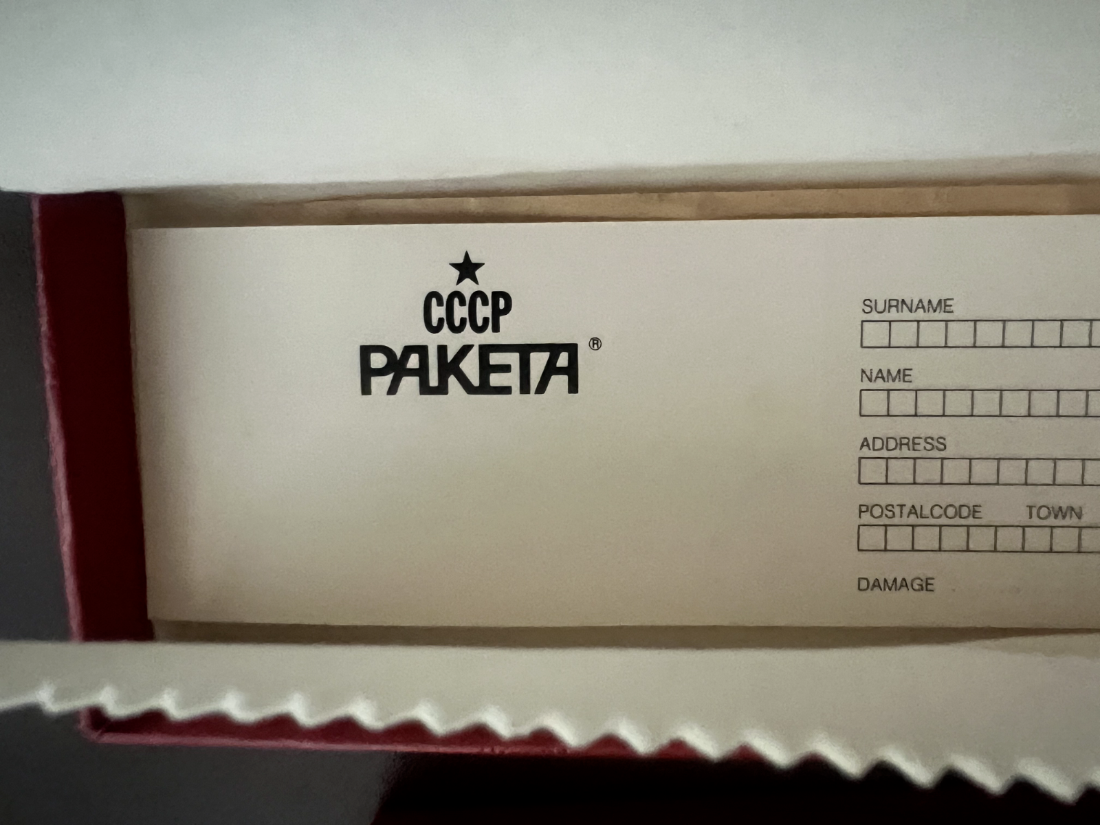 🔴 PAKETA box wristwatch case red vintage WARRANTY 