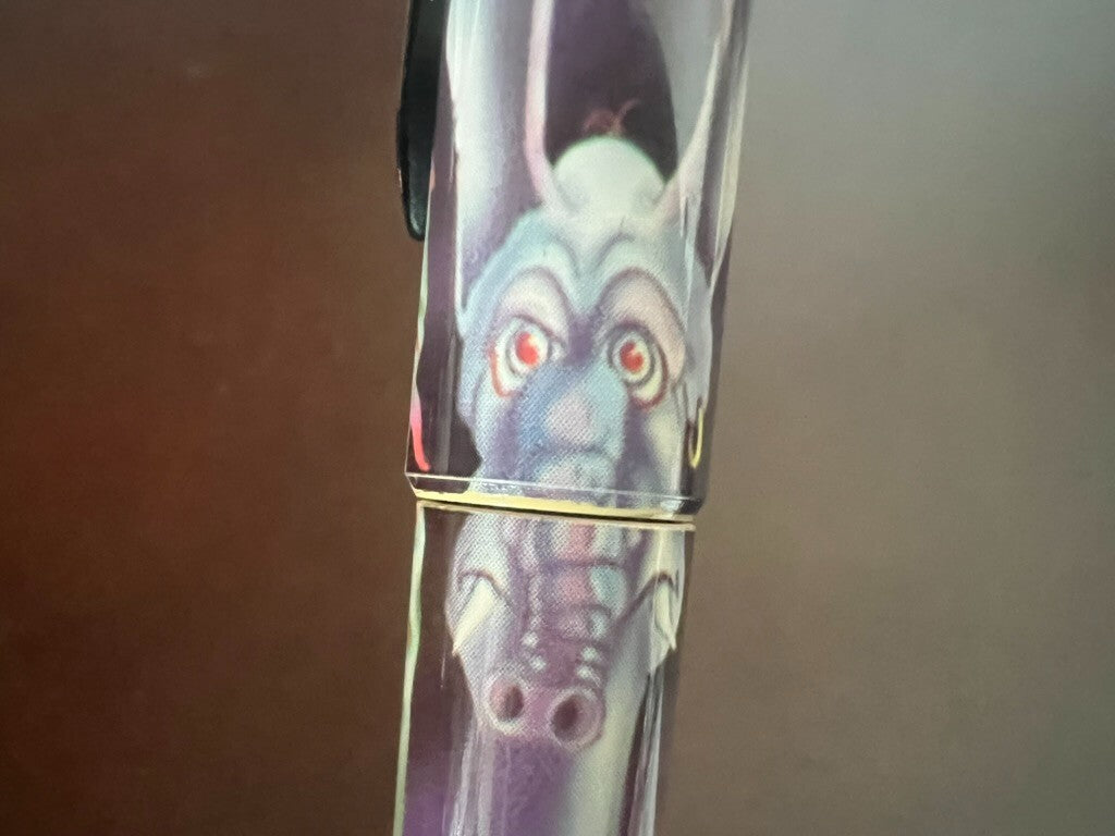 🔴 PELIKAN penna stilografica Moovie cartoni animati fumetti mai usata vintage