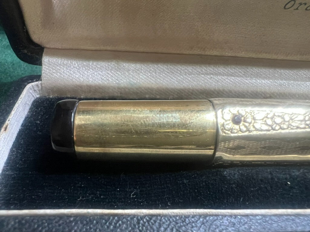 🔴 WATERMAN'S CHISELS AND STONES Einziehbarer Füllfederhalter, funktioniert, Vintage D 