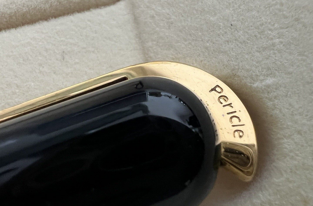 🔴 VISCONTI Pericle Kugelschreiber, blau marmoriert, mit Box und Zertifikat 