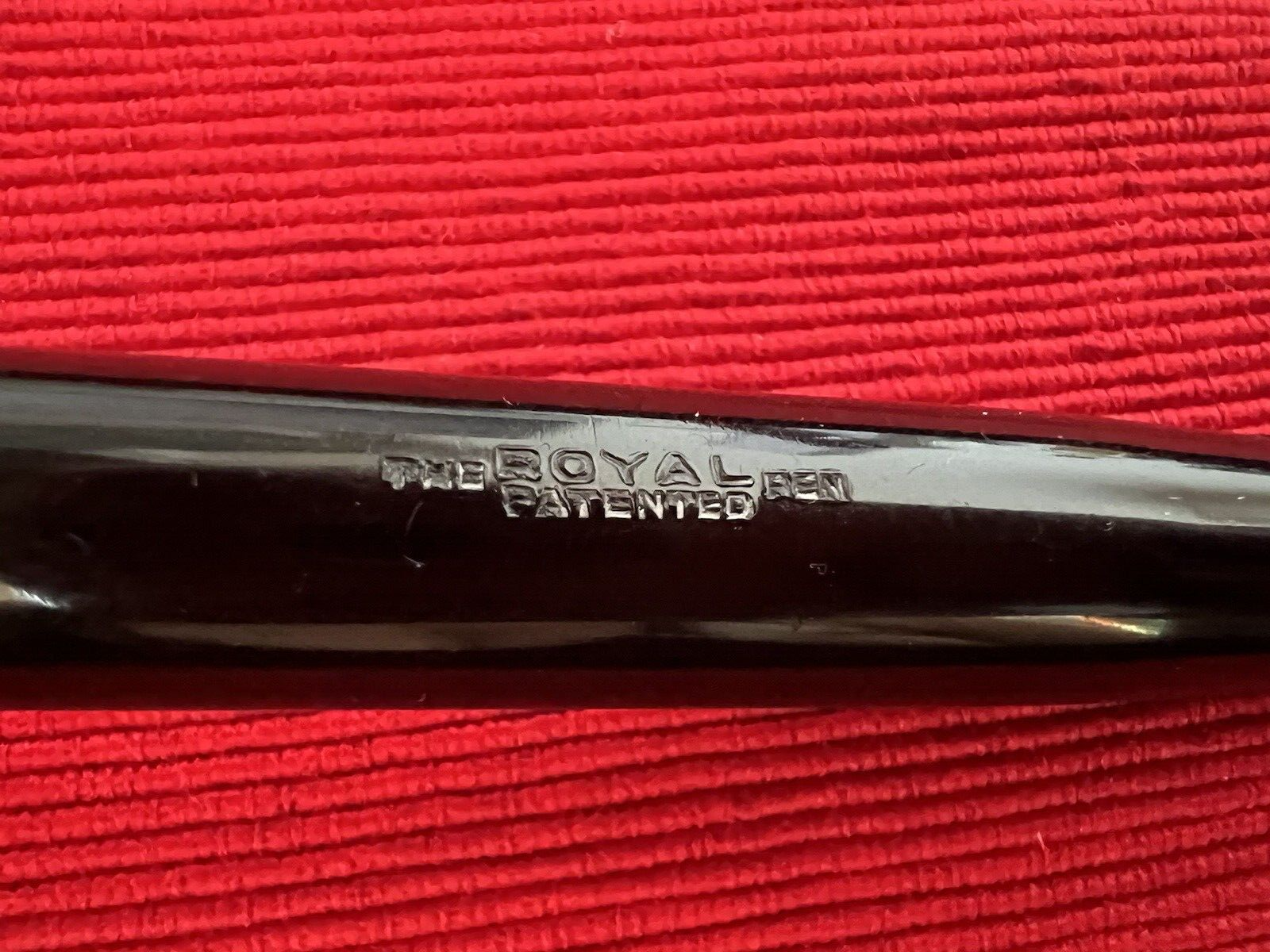 🔴 THE ROYAL PEN penna stilografica celluloide a pulsante SCRIVE vintage