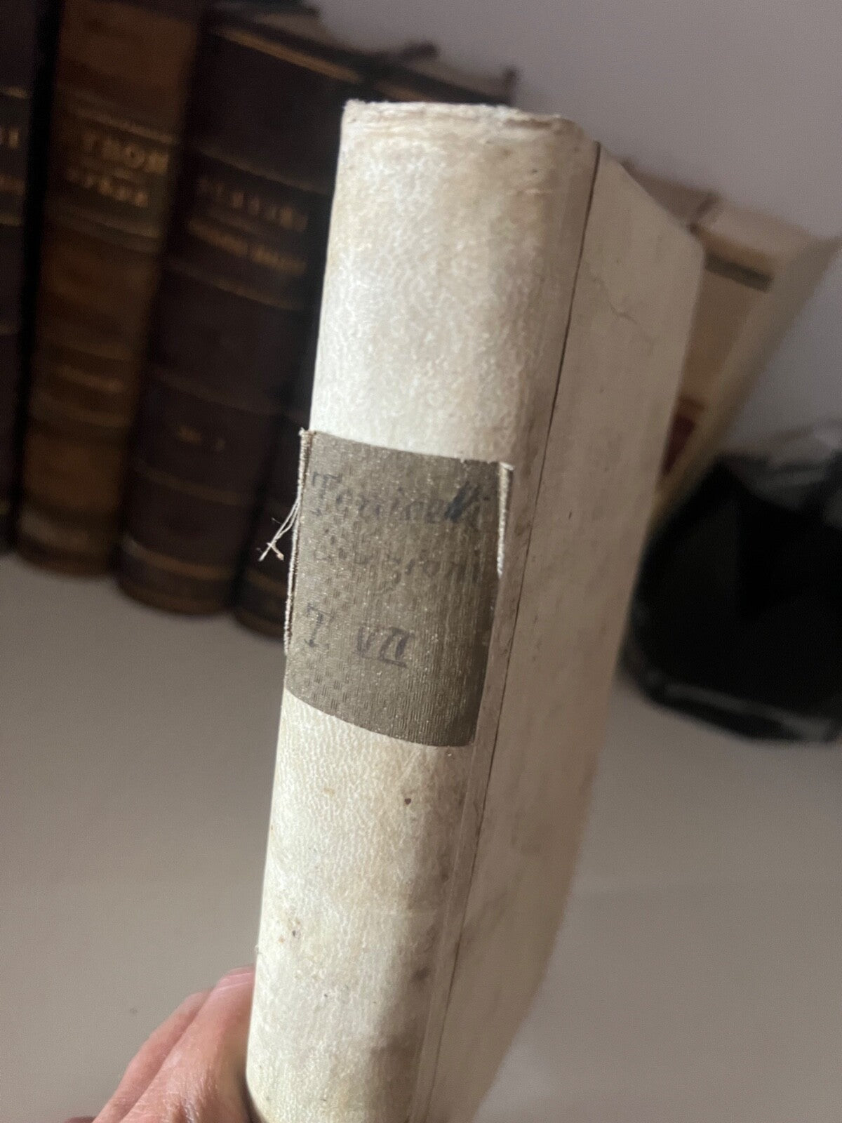 Livre Oraisons Sacre Et Thèses Totrricelli Carte Parchemin Antique 1738 