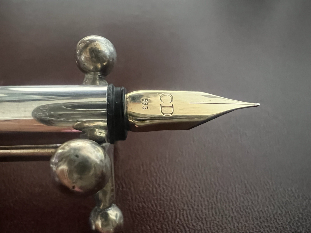 dior Stylo-Plume Stylo à Plume Argent 925 Montblanc Or F Cartouche Vintage