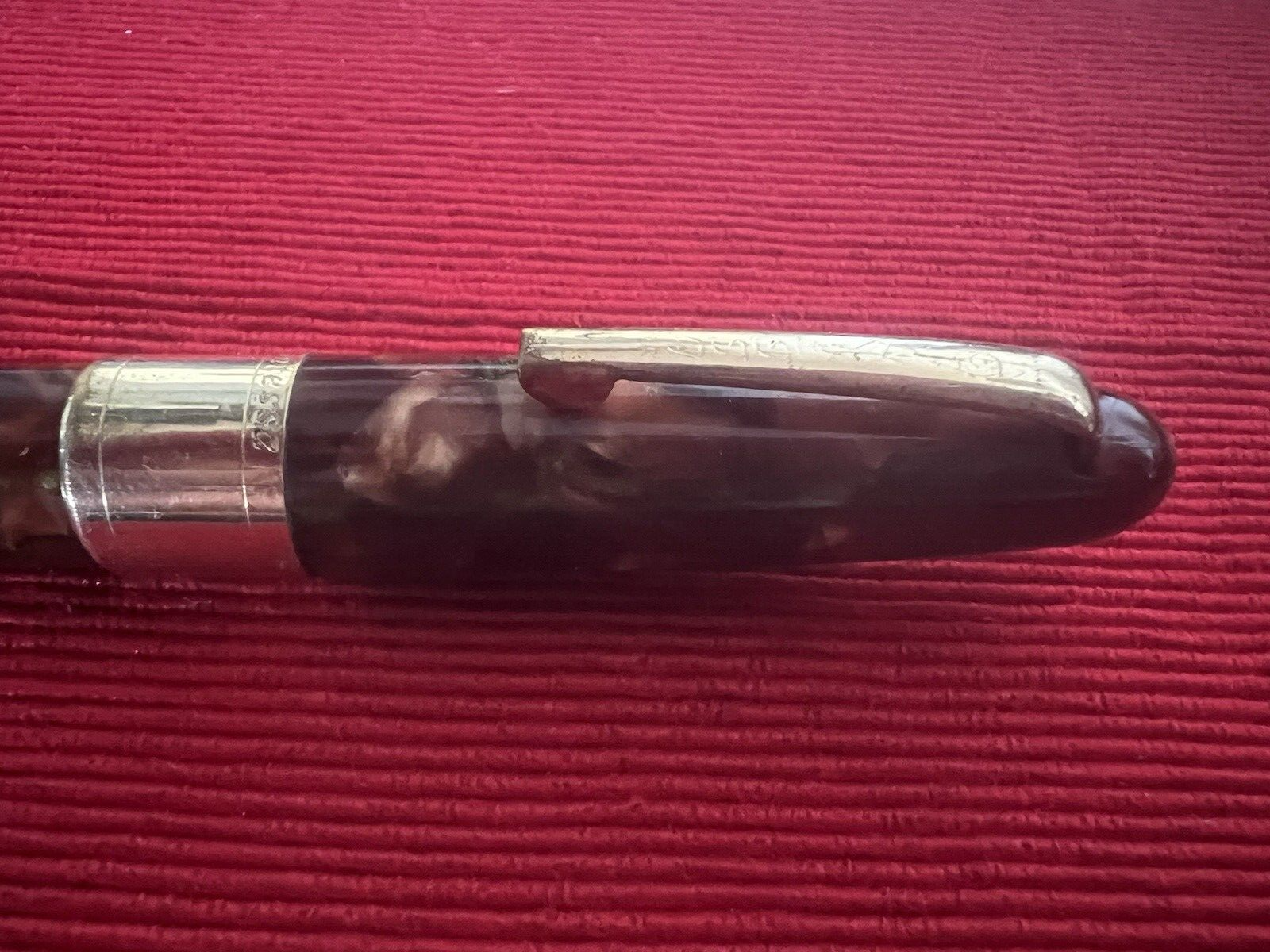 🔴 CONTESSA penna stilografica celluloide leva pennino originale vintage '30