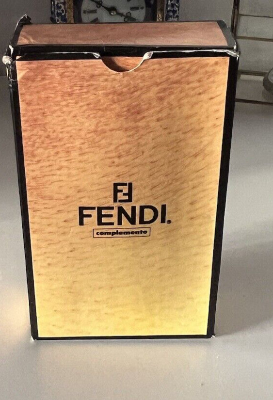 🔴 FENDI wooden jewelry box for earrings, bracelets, necklaces, and vintage pendants 