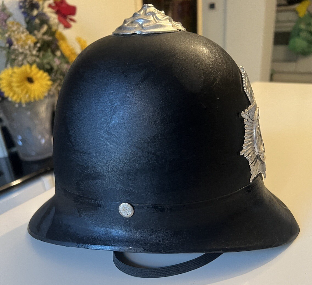 Police Office Casque Elmo Jouet Plastique Anglais Vintage