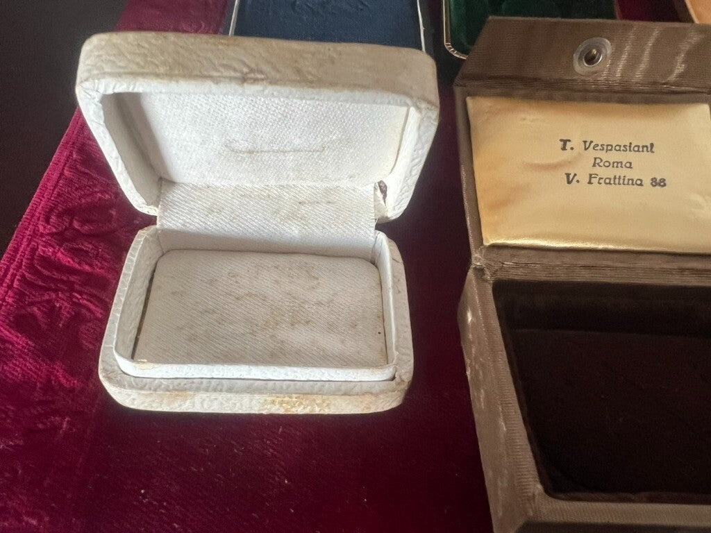 Boîtes Bijoux Cas Münzetuis Münzetui Cas Lot 6 Pièces Vintage 