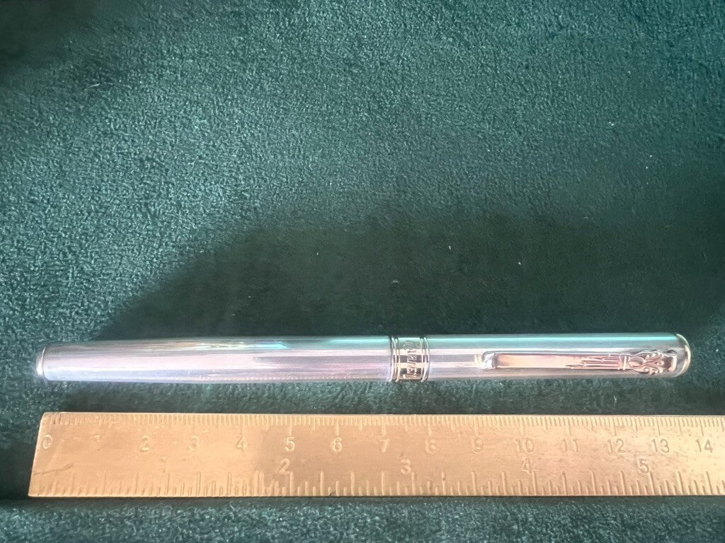 Marlen Stylo-Plume Stylo à Plume Argent Massif 925 Et Plaqué Or Stylo Plume 7