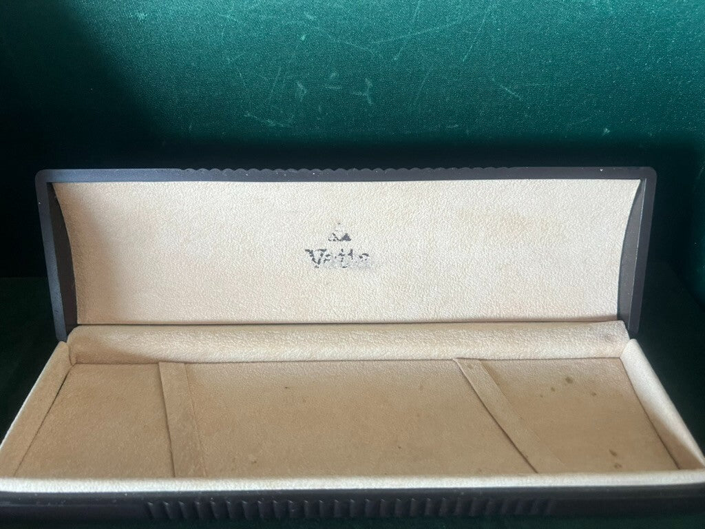 🔴 VETTA box scatola orologio uomo rigida marrone vintage