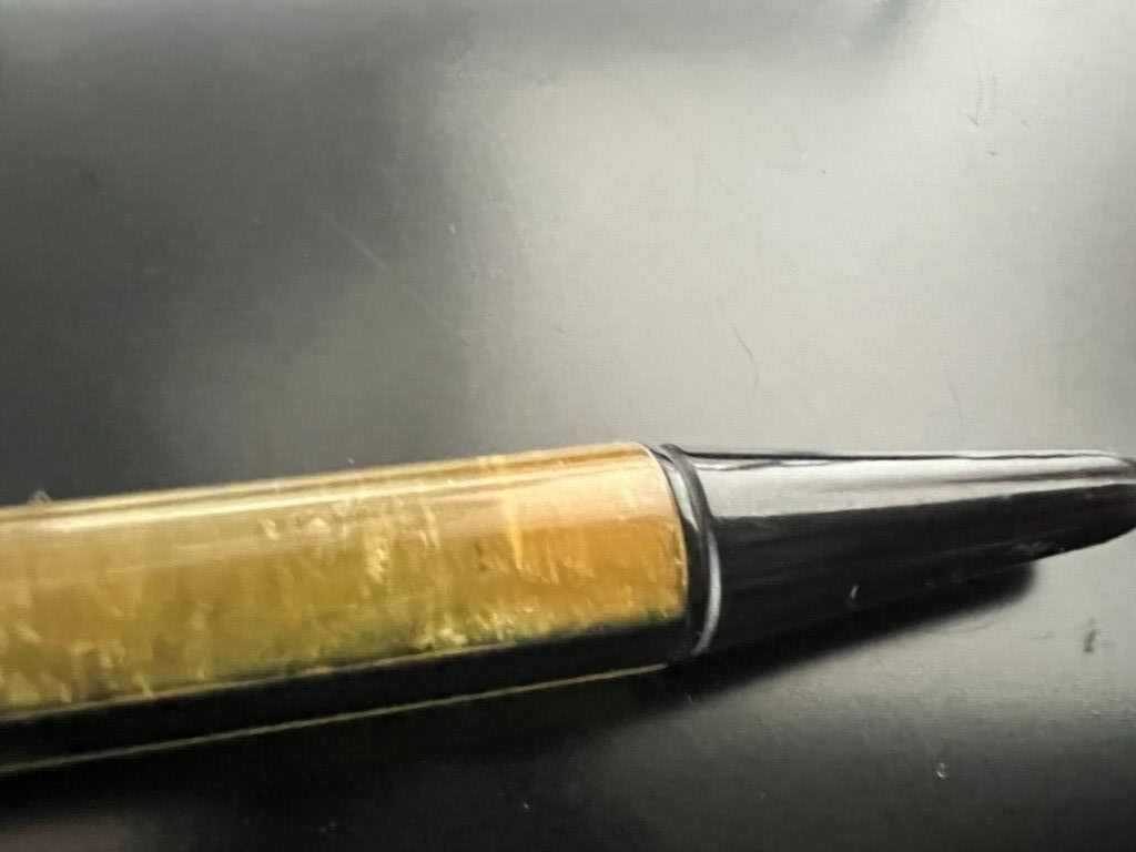 🔴 BOHLER 140 mechanical pencil, marbled resin and vintage SCRIVE lines 