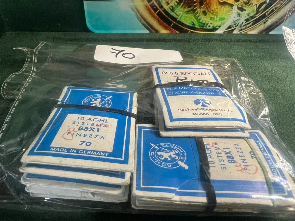 🔴 LAMMAMERTZ Nähmaschinennadeln 70, 90, 100, 110, 120, 200 im Block, Los 1 