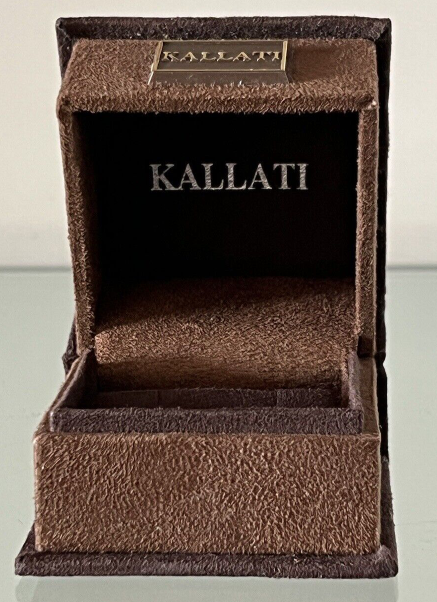 Kallati Boîte Boucles D'Oreilles Bijou Floqué Trousse Housse Coffret