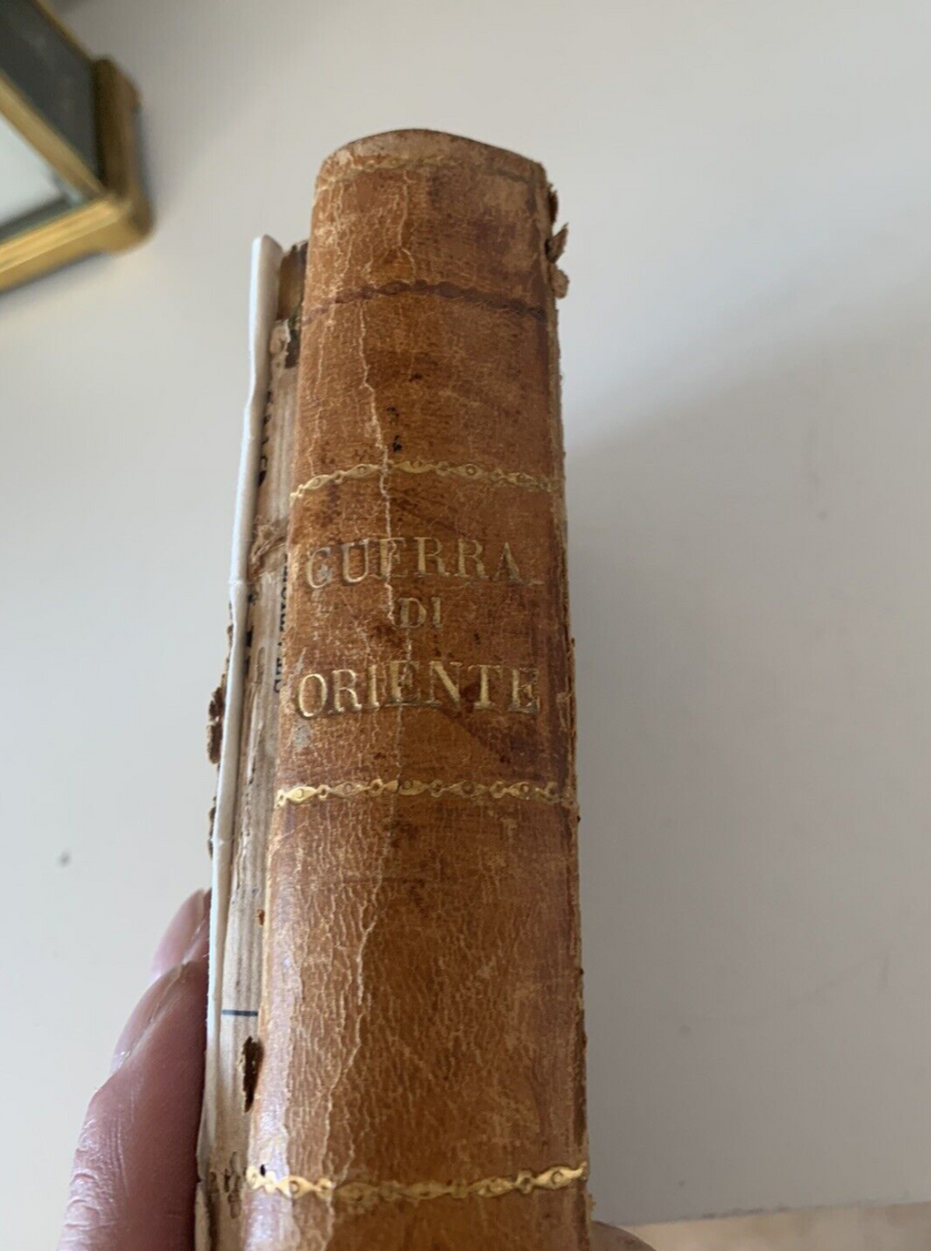 🔴 Buch DER ÖSTLICHE KRIEG Costantino Mini Florence antik 1854 