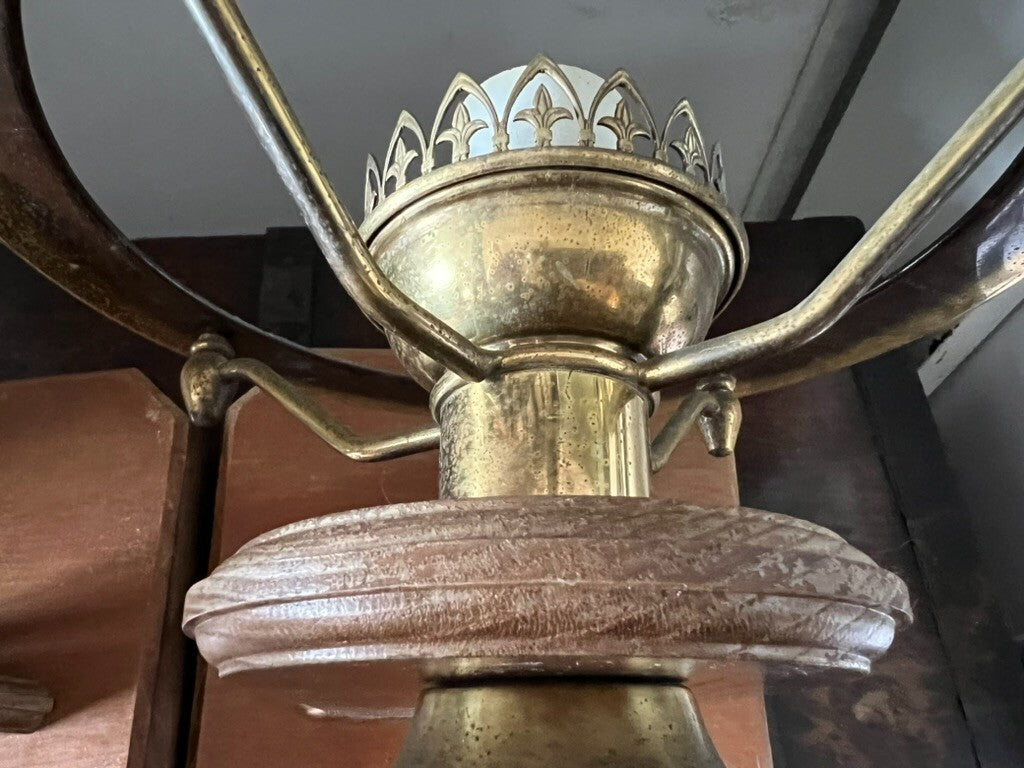 Applique S.S Grand River 1873 Saint Louis Laiton Lampes Industrial Vintage