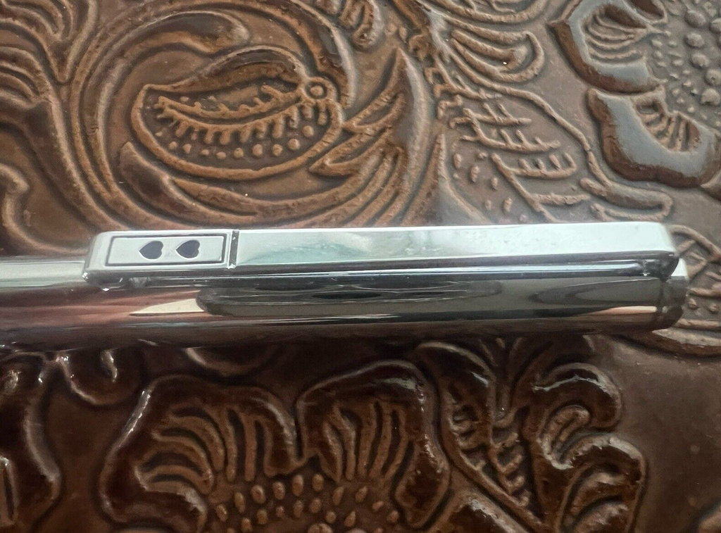 🔴 PAPERMATE mechanical pencil black chrome cap leads writes vintage 