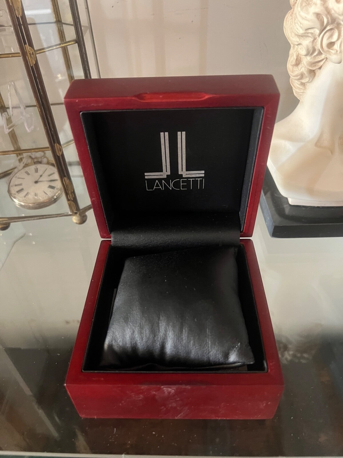 🔴 LANCETTI box scatola orologio cofanetto custodia garanzia vintage