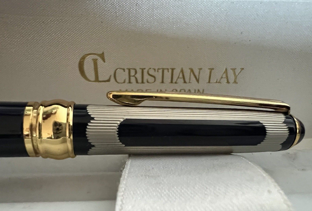 Cristian Lay Stylo-Plume Stylo à Plume Espagnole Bleu Iridium Point Profils