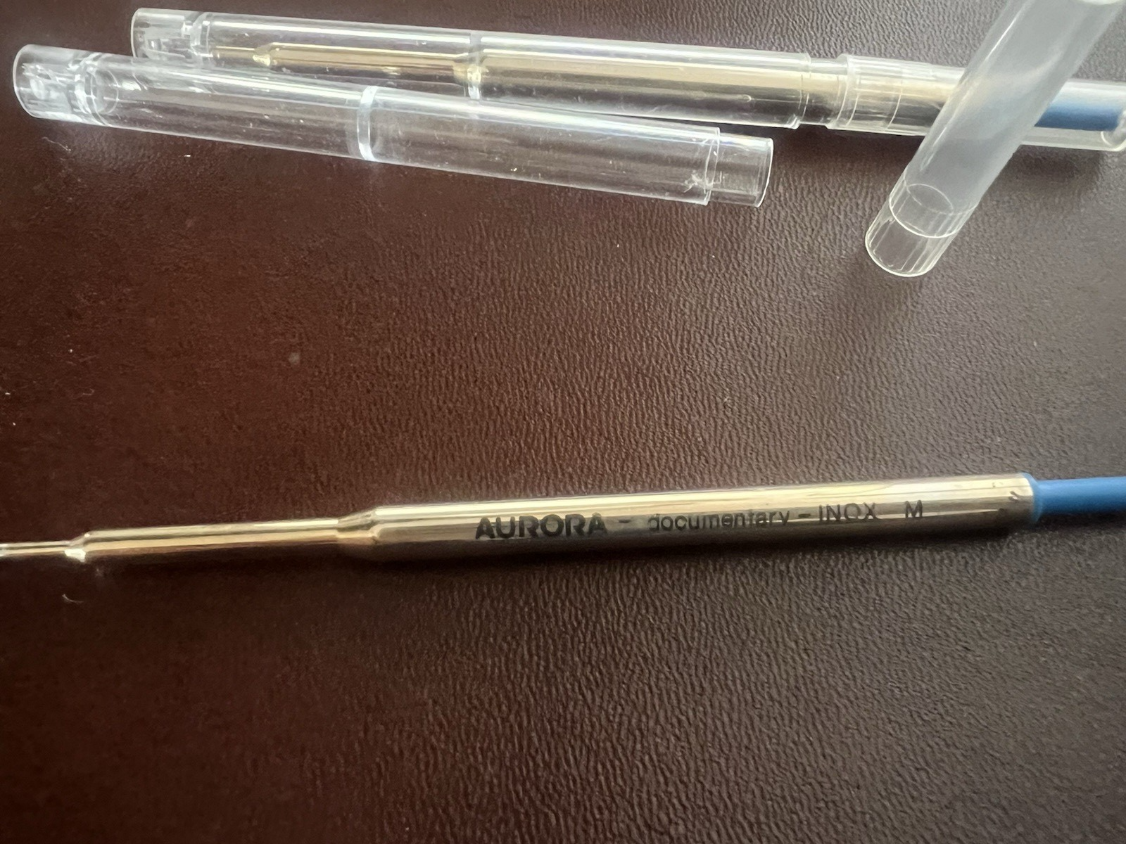 🔴 AURORA refill penna inchiostro BLUE M Wagon ricarica ricambio 2 PEZZI