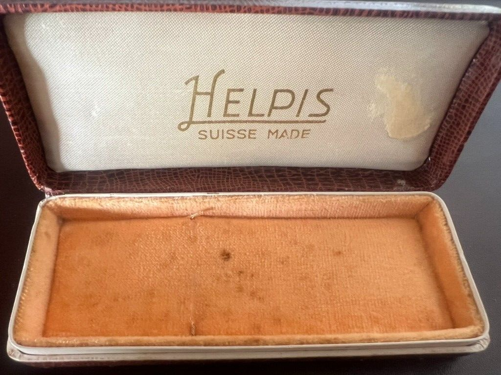 🔴 HELPIS box scatola orologio polso astuccio cofanetto effetto pelle vintage