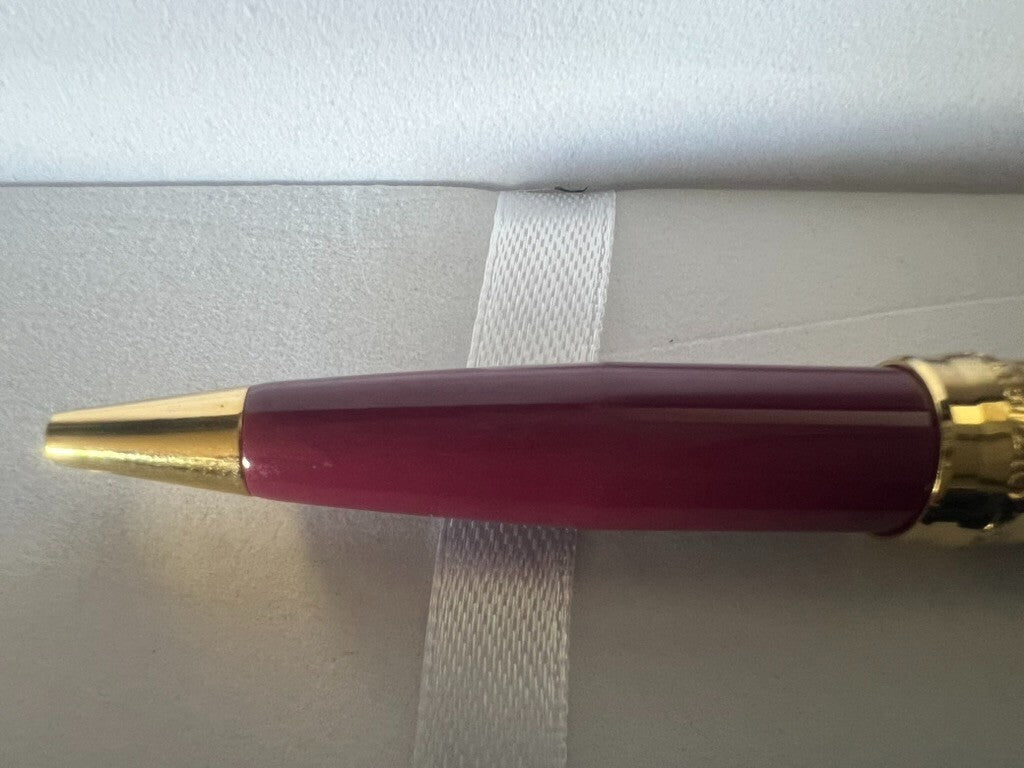 🔴 CAMPO MARZIO penna sfera mini lacca bordeaux scrive