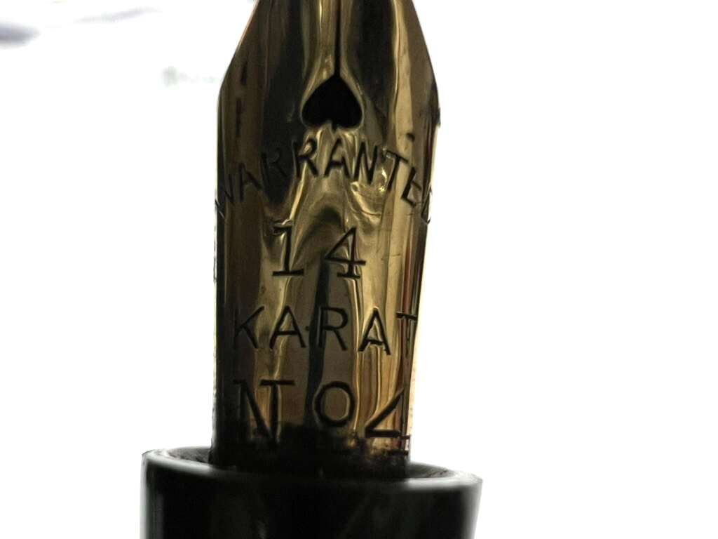 J Harris & Co Pen Fountain Pen Lever Pen Gold 14 K Vintage 1940