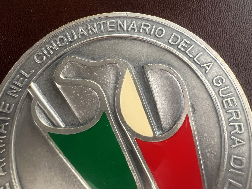 🔴 Medaglia LE FORZE ARMATE cinquantenario guerra LIBERAZIONE 1943-1945