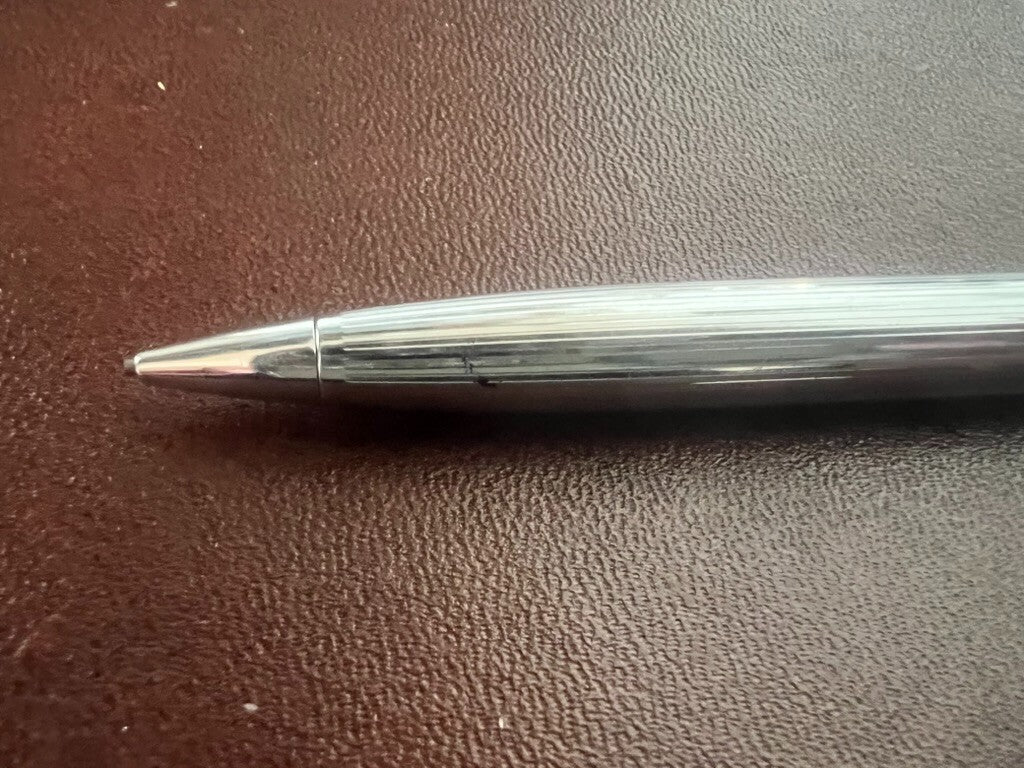 Papermate Stylo-Plume Sphère Et Crayon Mécanique Bleu Chrome Vintage 