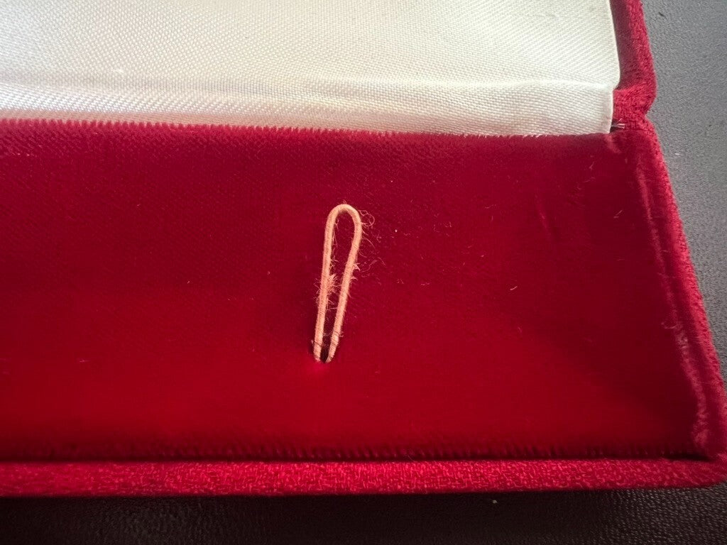 Unitas Boîtier Boîte Montre Poignet Trousse Coffret Rouge Vintage