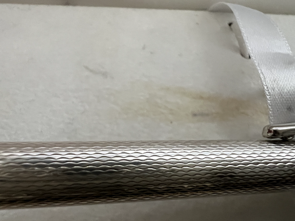 Settelaghi Stylo-Plume Sphère Argent 925 Massif Guillocchè Fenêtre Personnel 7