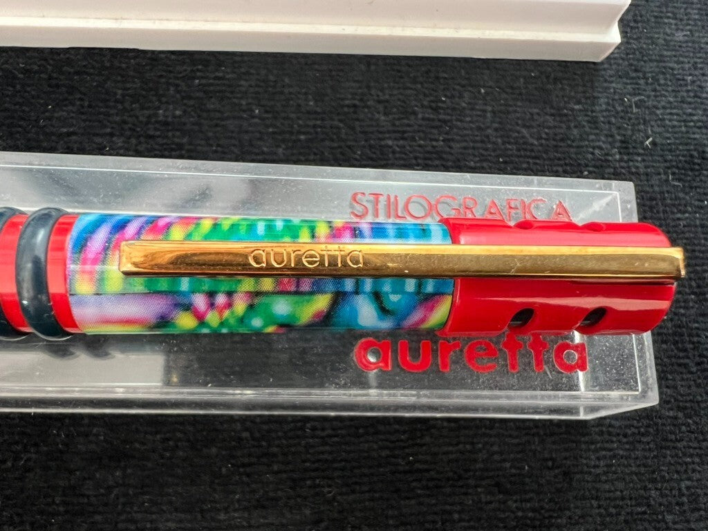 Auretta Stylo-Plume Stylo à Plume par Aurora Rouge Jungle Cartouches Cru 1970