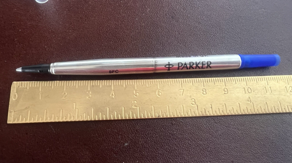 Parker Refill Stift Roller Ball Blau M 8FC 3 Stücke Neu Laden Ersatzteile