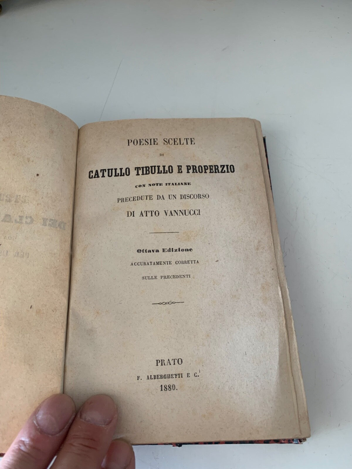Book Catullus Tibullo And Propertius Vannucci Poetry Choices Antique