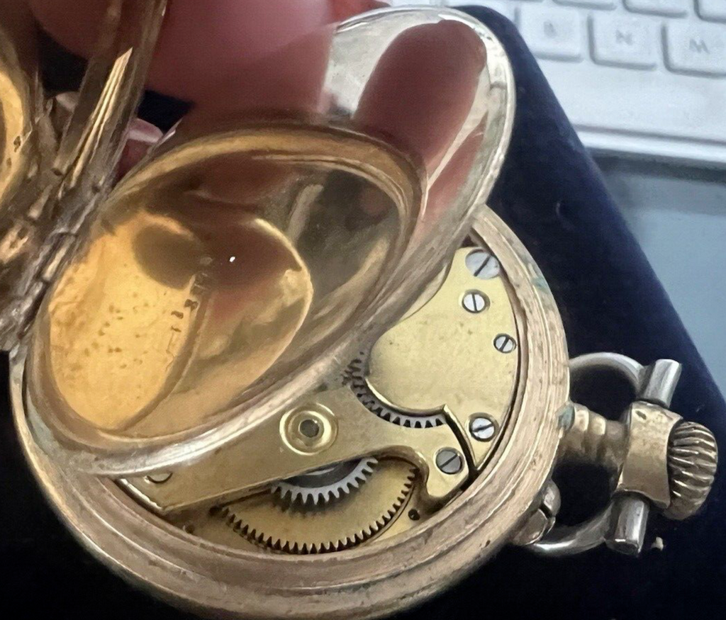 Montre Poche Homme LA REINE DES MONTRES Besancon Manuel Laminé Or