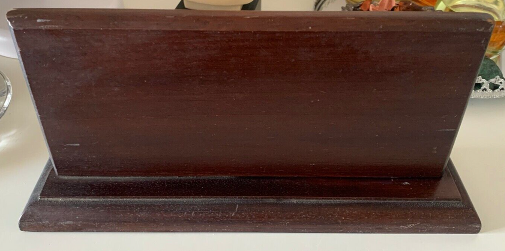 🔴 BROOKSFIELD Werbeschild aus Vintage-Holz, 29 cm, 2 Stück 