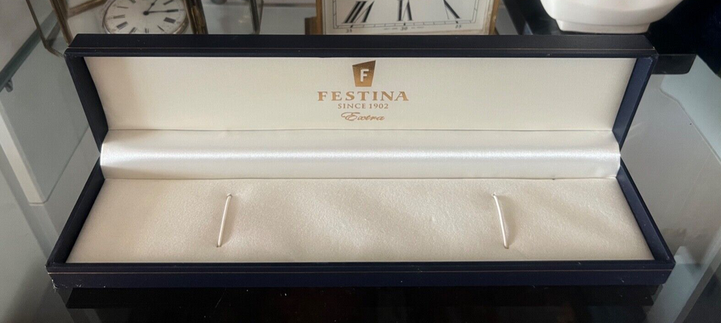 🔴 FESTINA box scatola orologio argento F6870/1 cinturino pelle custodia