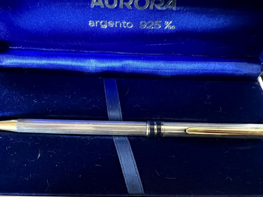 Aurora Pen Sphere Marco Polo Silver 925 Solid Kontron Varnish Marking 8