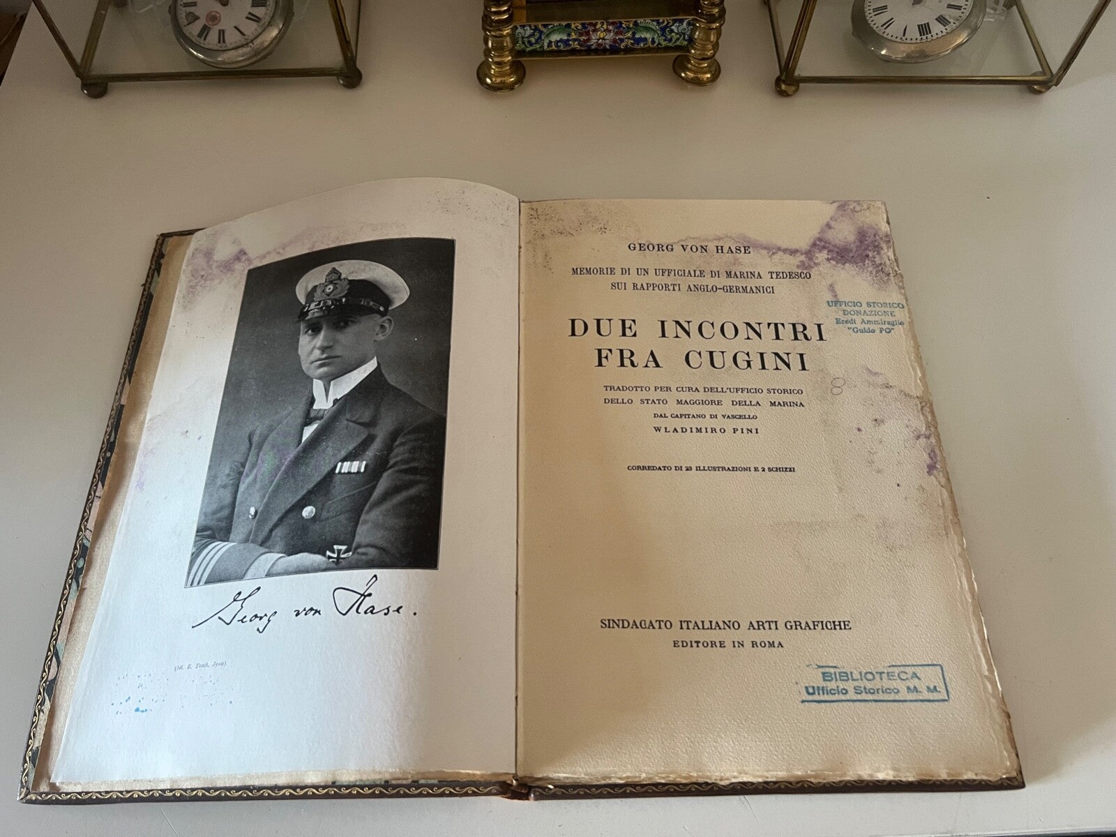 🔴 Libro DUE INCONTRI FRA CUGINI Georg Von Base italiano 1 EDIZIONE INIZI 900
