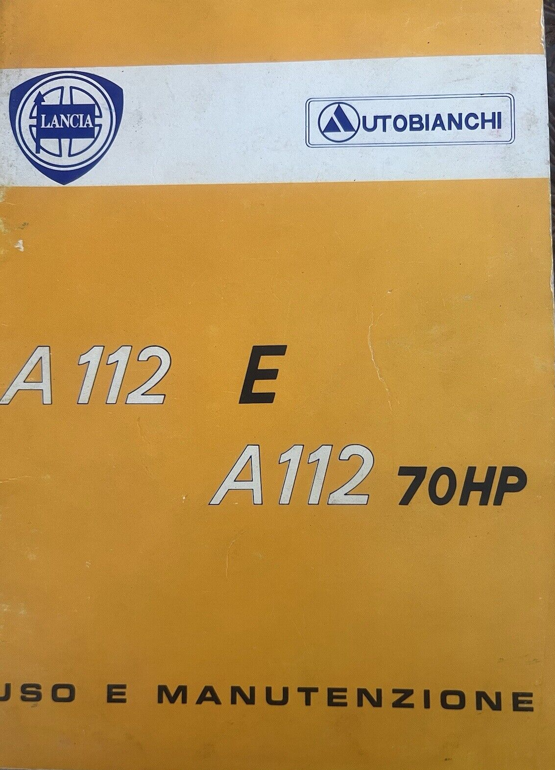 Lancia Autobianchi A 112 Booklet Car Use Maintenance Original Vintage 78