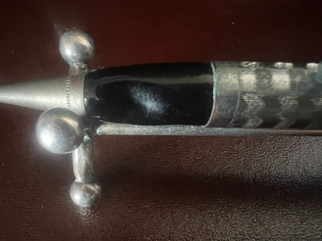 Bleistift Mechanical Druckbleistift Chrom Gemeißelt Guilloche Clip Mit Kugel 