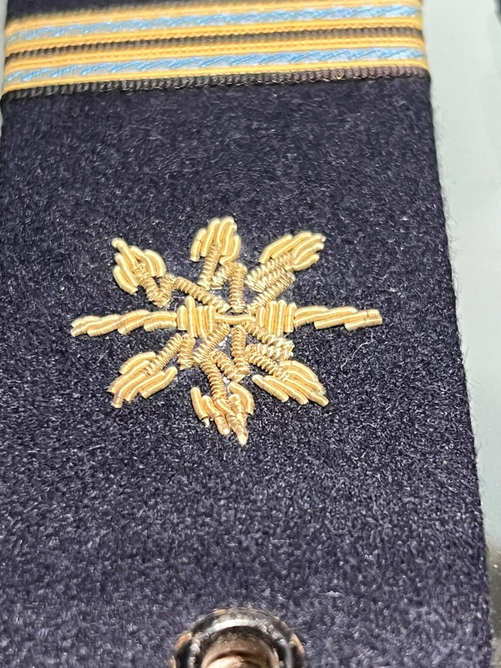 🔴 MARINA MILITARE spalline capo 2 CLASSE RADIOTELEGRAFISTA tessuto ORIGINALI