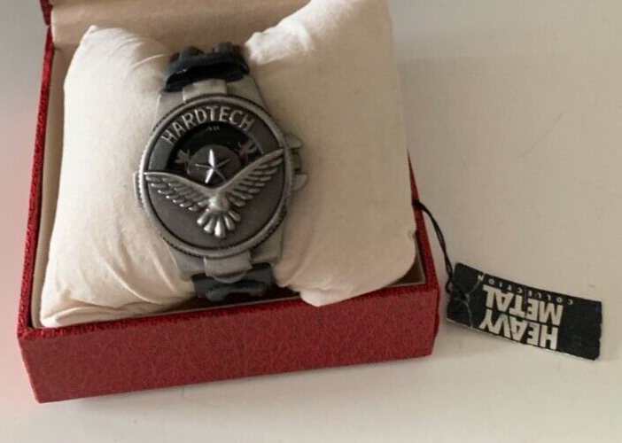 🔴 HEAVY METAL orologio uomo Hard tech collection e cartellino quarzo del 2000