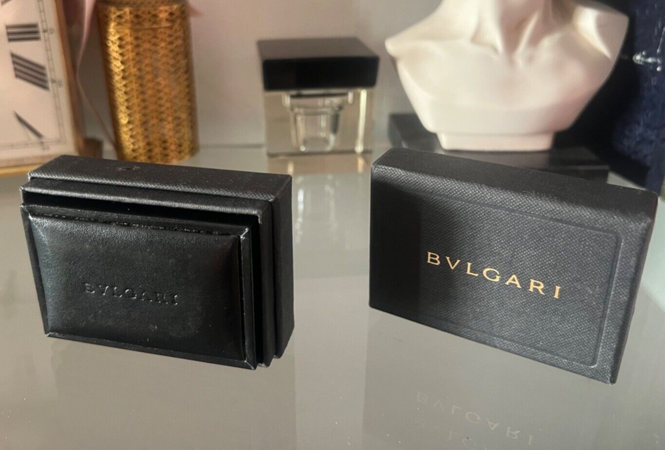 🔴 BULGARI scatola anello pendente astuccio custodia gioiello e contro scatola