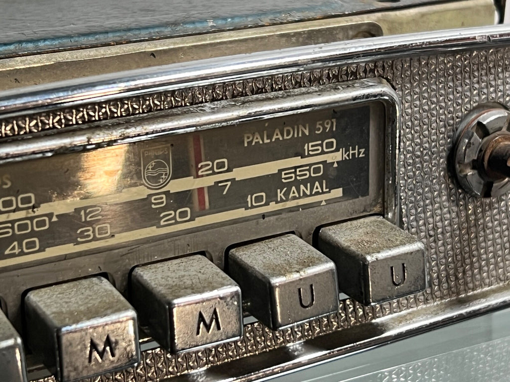 Philips car Radio Paladin 591 Manquant Pommeau Vintage Rare Vintage