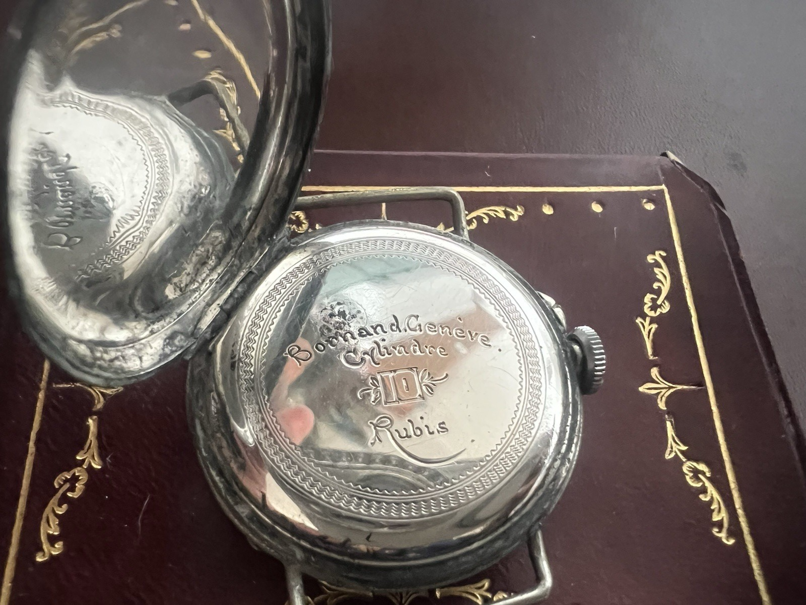 Montre Argent 800 Femme Poignet Cylindres 22 De Examen Pièces Vintage